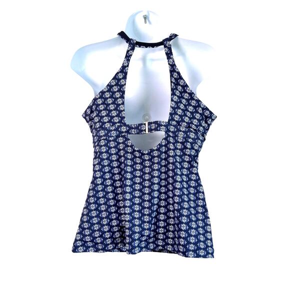 ATHLETA Tangier Tankini‎ Blue Geometric Print Swim Top and Kara Shorts 38 B/C - Picture 2 of 13